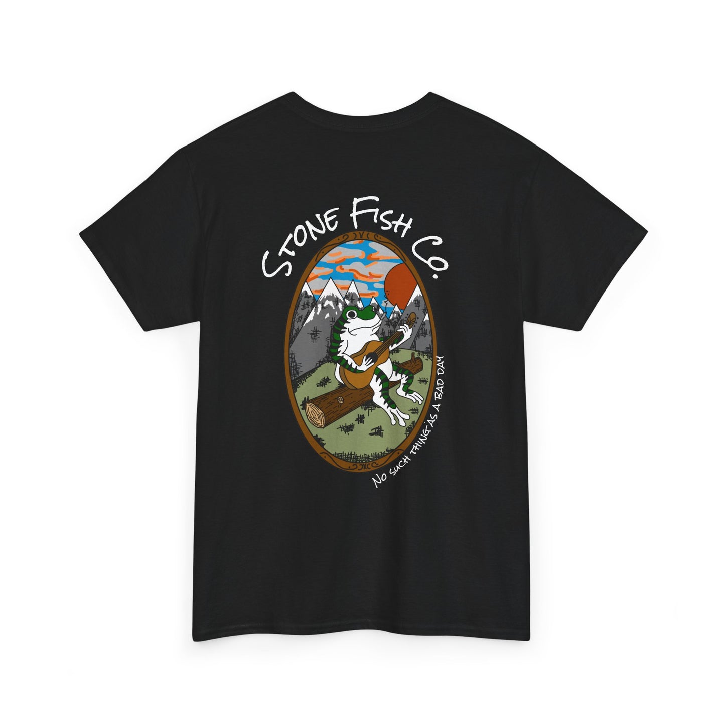 Stone Fish Co. Men's Heavy Cotton Tee - Strumming Along