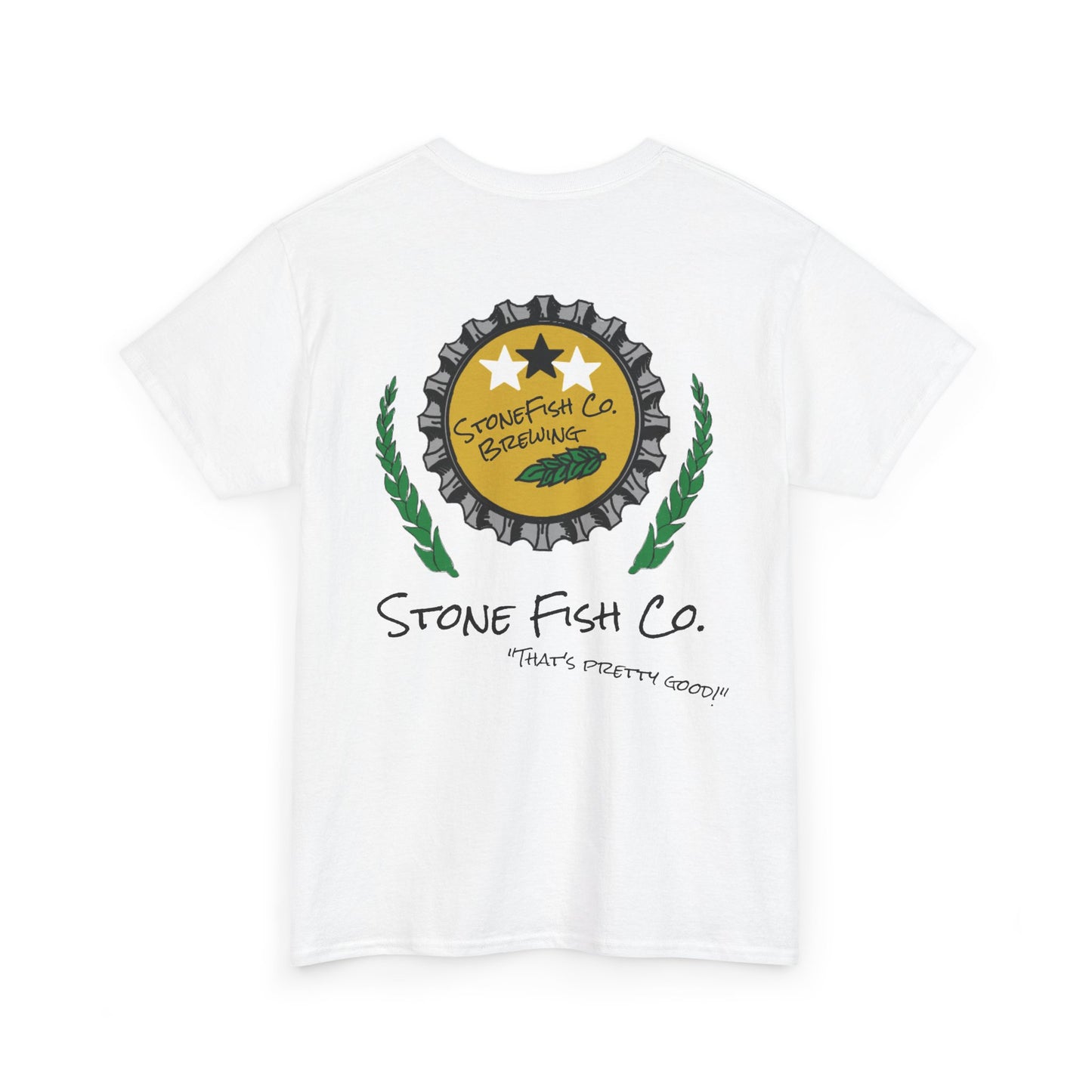 Men's Heavy Cotton Tee - Stone Fish Co. Vintage Brewery