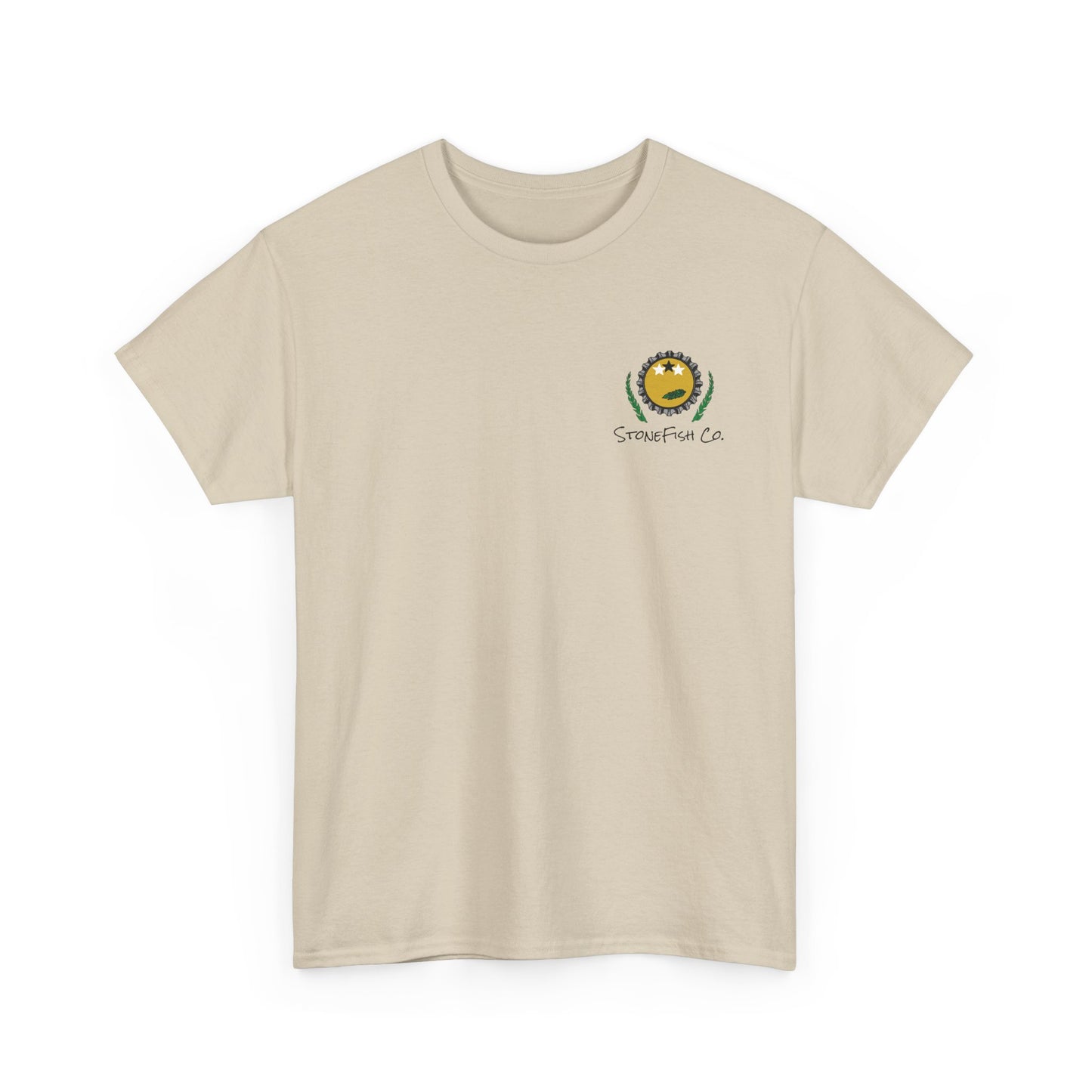 Men's Heavy Cotton Tee - Stone Fish Co. Vintage Brewery
