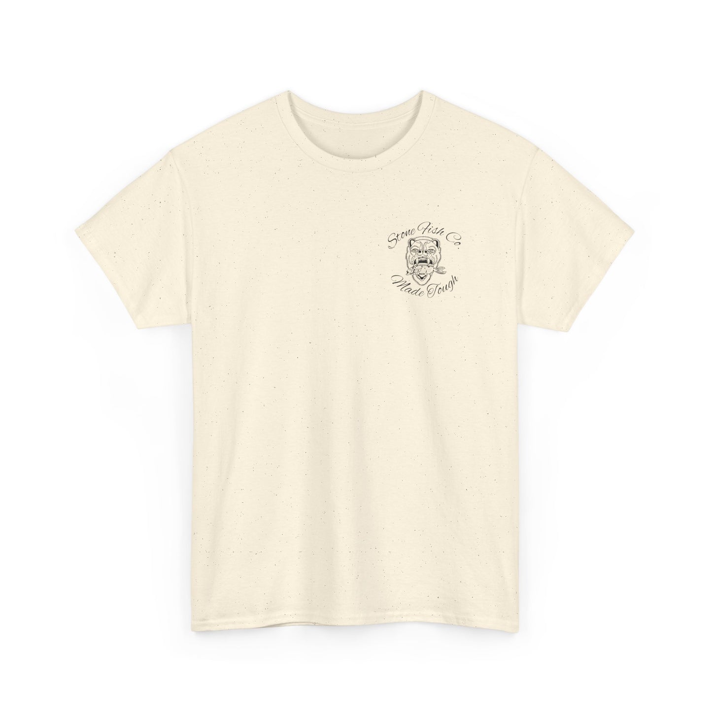 Men's Heavy Cotton Tee - Made Tough Stone-Fish Co. Graphic T-Shirt