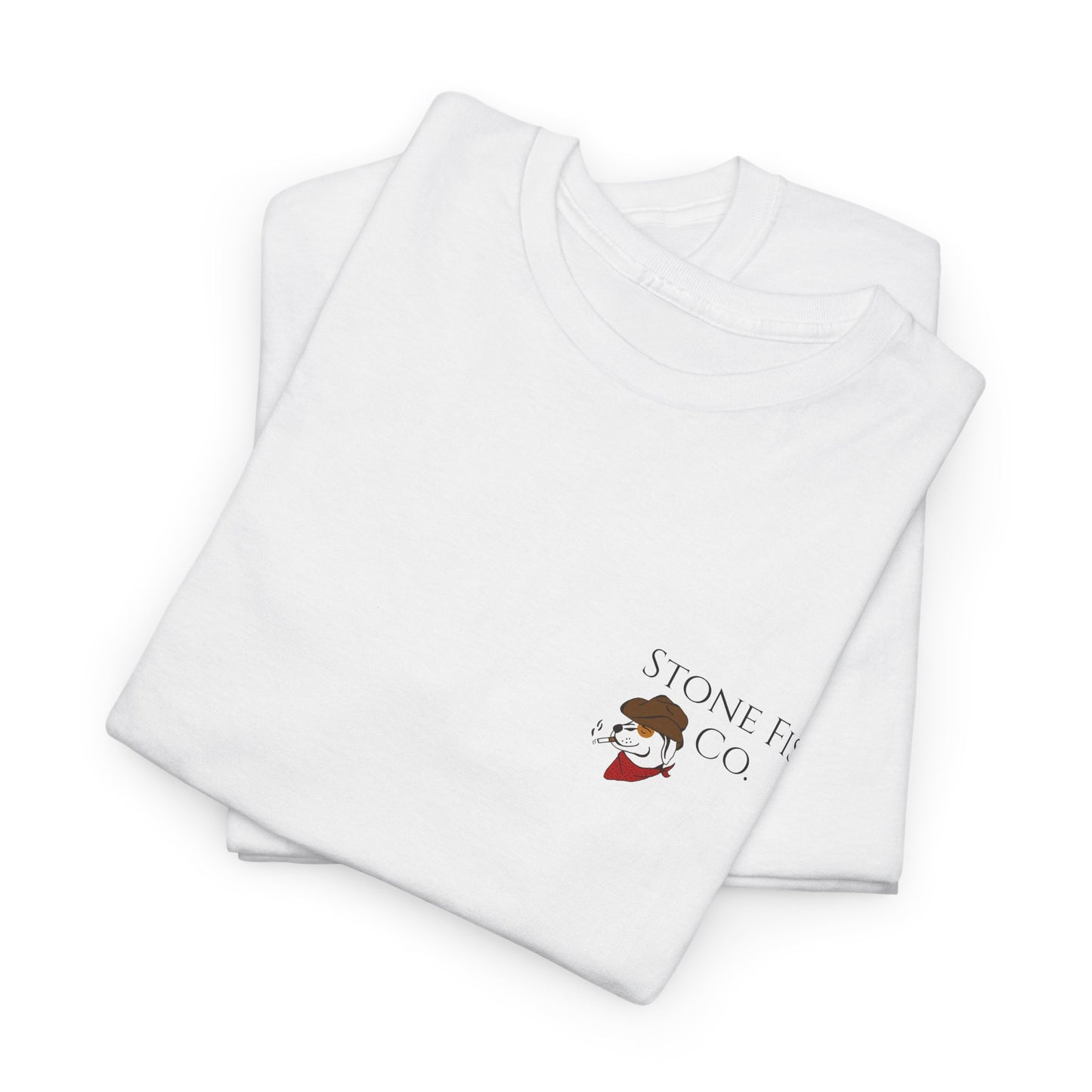 Stone Fish Co. Men's Heavy Cotton Tee, Old Dog New Tricks