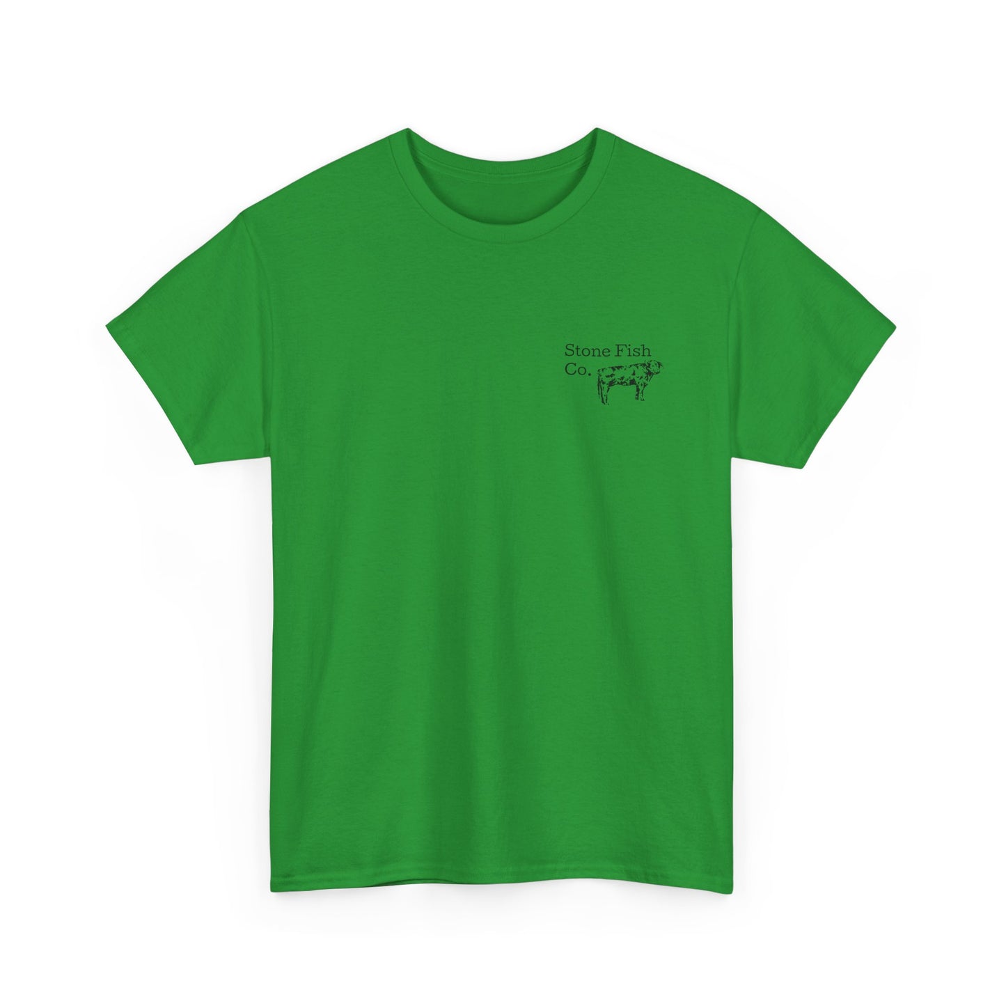 Stone Fish Co. Men's Heavy Cotton Tee - Organic Farming Graphic Tee