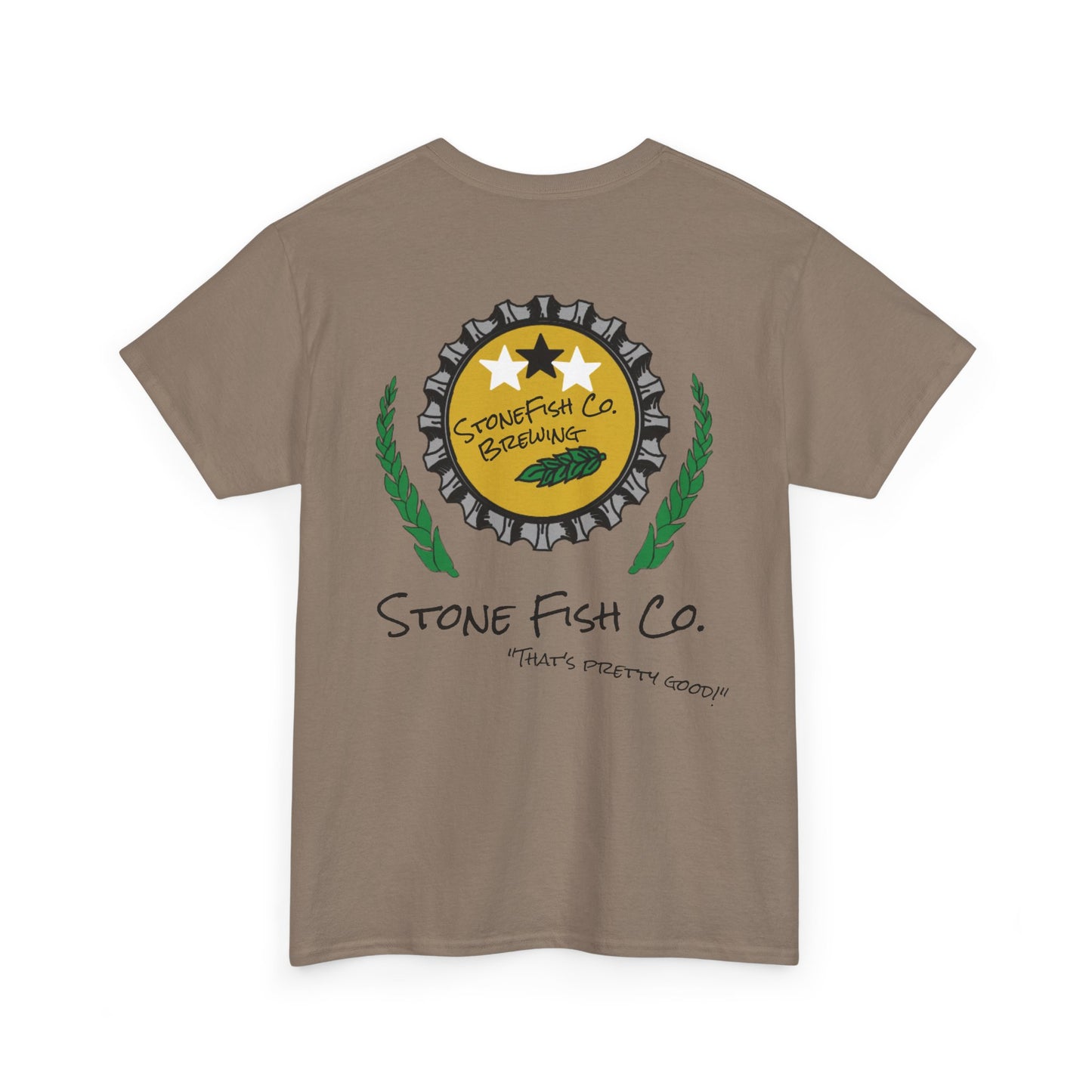 Men's Heavy Cotton Tee - Stone Fish Co. Vintage Brewery