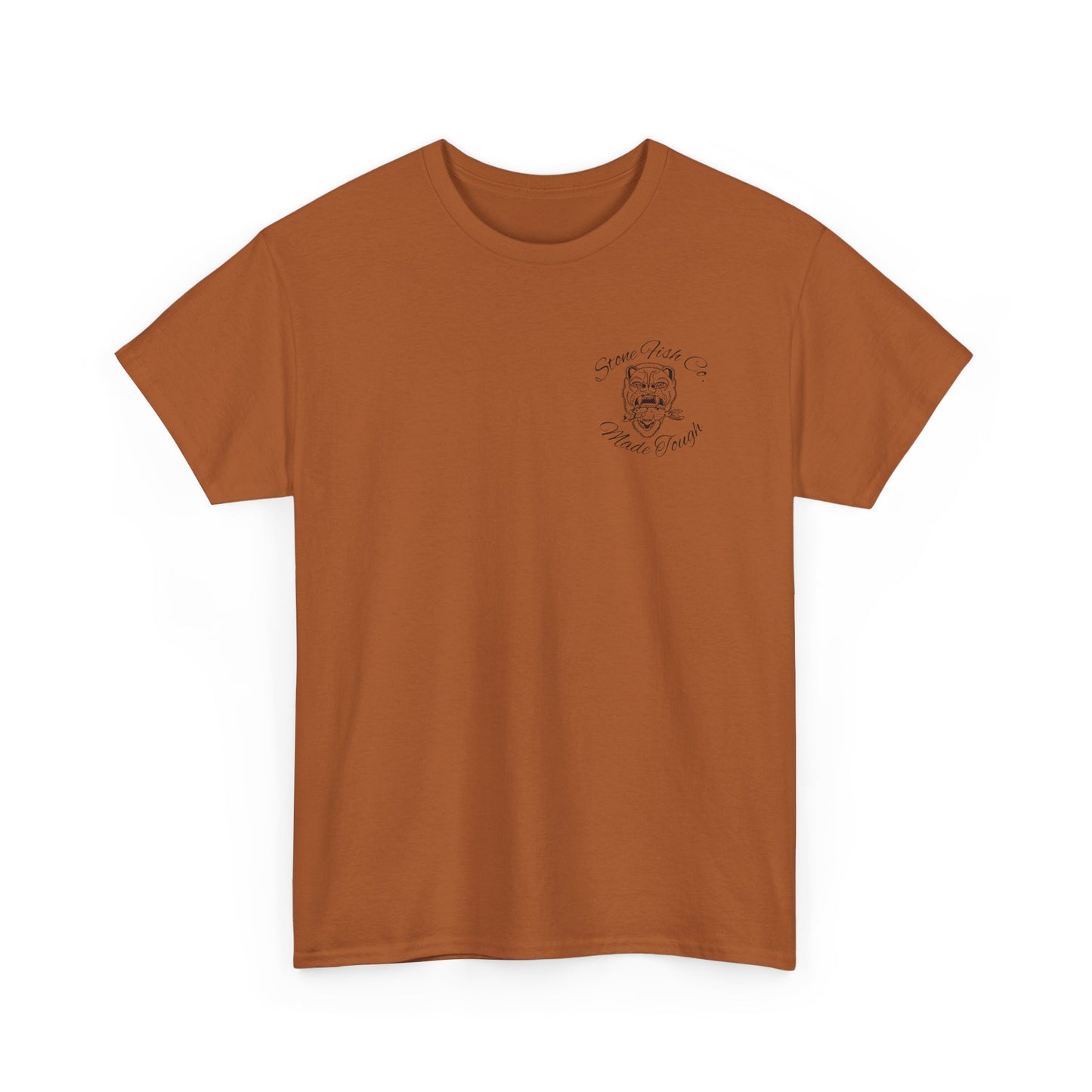 Men's Heavy Cotton Tee - Made Tough Stone-Fish Co. Graphic T-Shirt