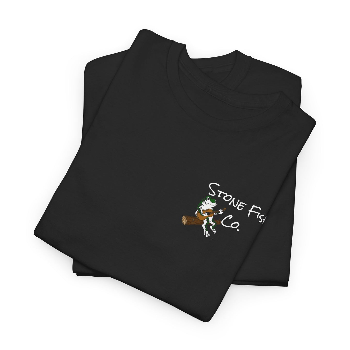 Stone Fish Co. Men's Heavy Cotton Tee - Strumming Along