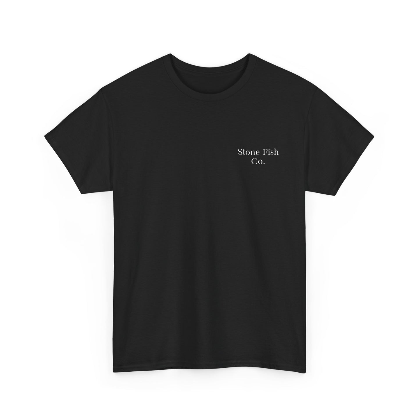 Mens Heavy Cotton Tee - Vintage Stone Fish Co. T-Shirt