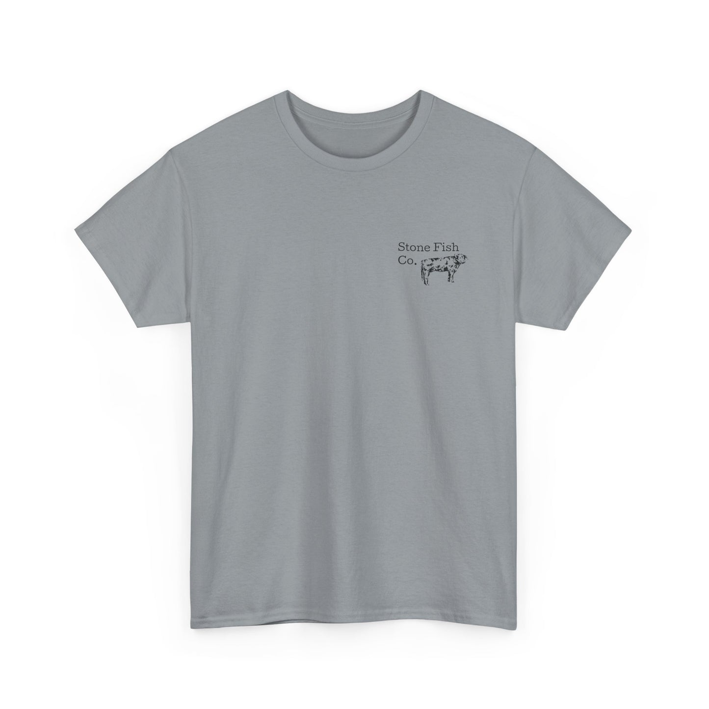 Stone Fish Co. Men's Heavy Cotton Tee - Organic Farming Graphic Tee